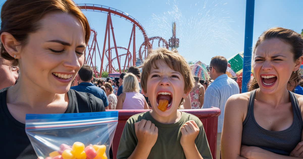 Mom Demands Stranger Shares Candy, Stranger Gives Him The Worst One And Watches The Chaos Unfold