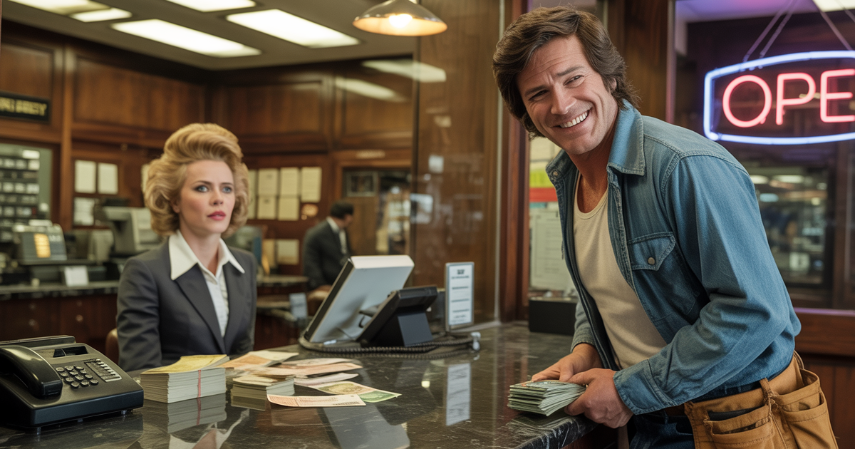 Rude Bank Teller Dismisses Blue-Collar Dad, Regrets It When He Walks Away $50 Richer!