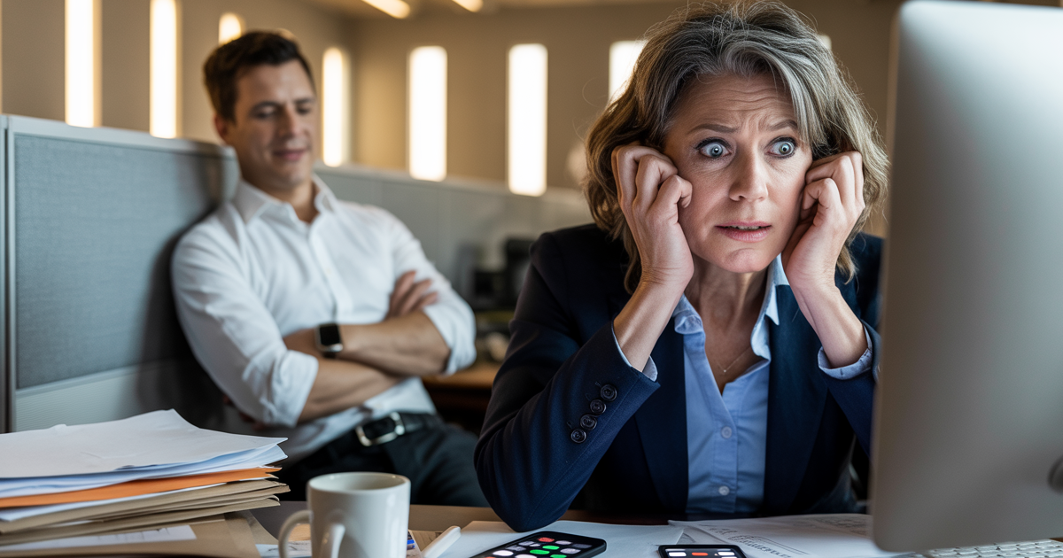 Arrogant Boss Rejects Help, Employee Smirks As She Panics In Front Of CEO