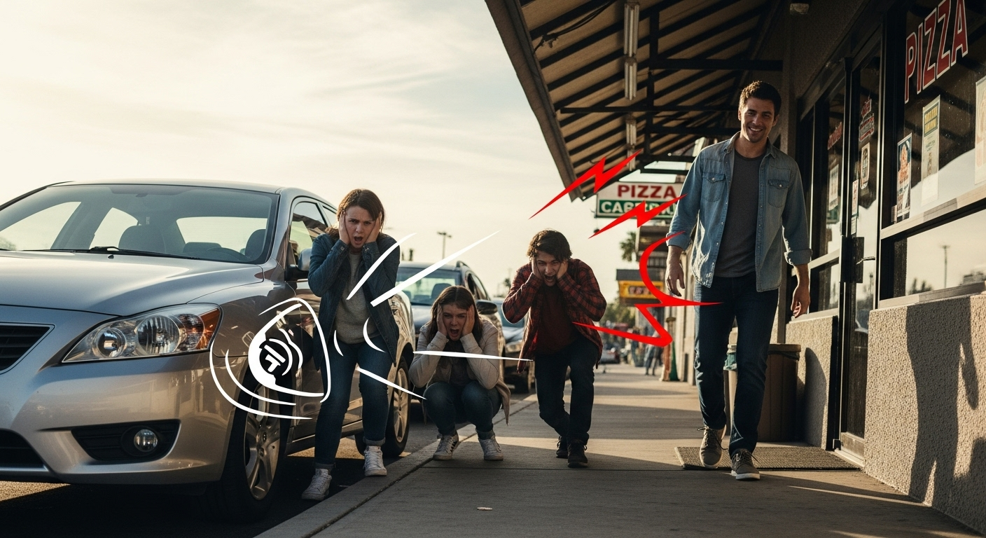 Car Owner Gets Sweet, Petty Revenge on Entitled Teenagers in a Pizza Lot