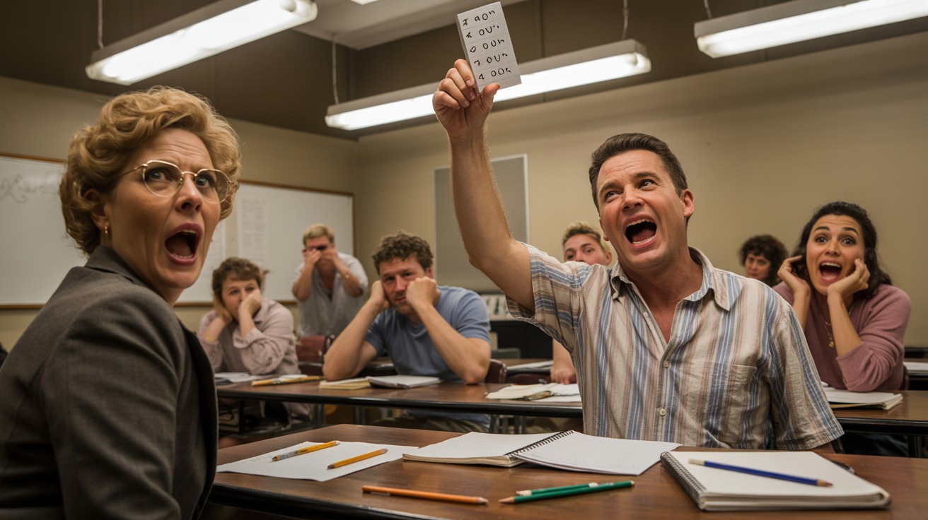 Dad Ignored Exam Etiquette And Cheated Aloud, Teacher Had To Respect It