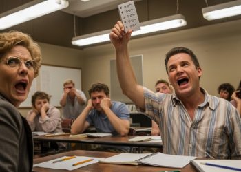 Dad Ignored Exam Etiquette And Cheated Aloud, Teacher Had To Respect It Dad Ignored Exam Etiquette And Cheated Aloud, Teacher Had To Respect It