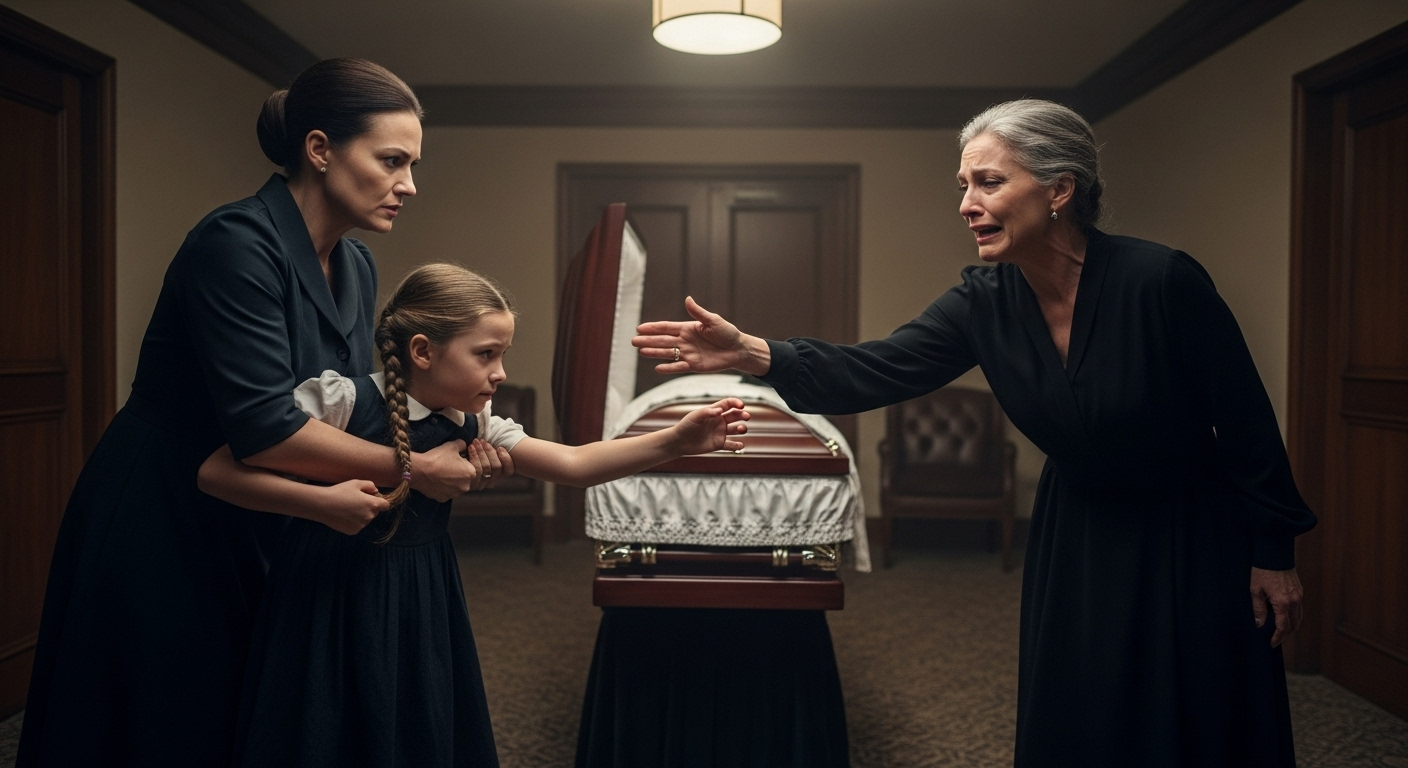 MIL Tried To Show 8-Year-Old Daughter Sliced-Up Suicide Victim Coffin