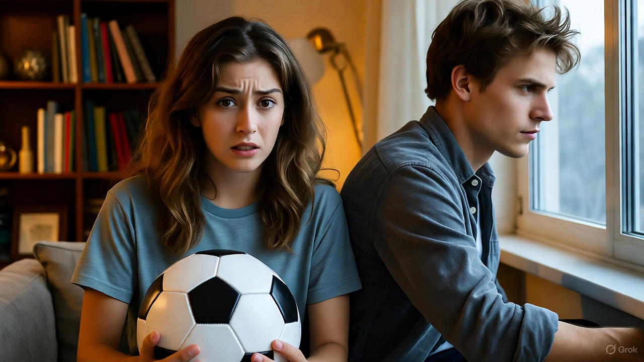 Woman "Emasculates" Her Boyfriend By Expertly Beating Him In A Casual Soccer Game Woman "Emasculates" Her Boyfriend By Expertly Beating Him In A Casual Soccer Game