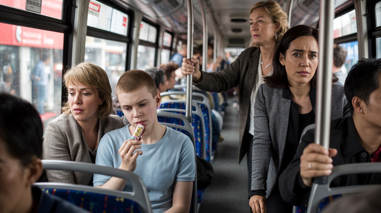 Mother Gets Called Entitled Witch For Not Giving Up Bus Seat To Elderly Woman, But Her Reason Leaves Everyone Speechless