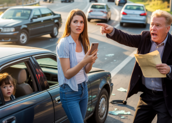 Angry Man Insisted He Was “Going Straight” In A Roundabout, She Let Him Put It In Writing