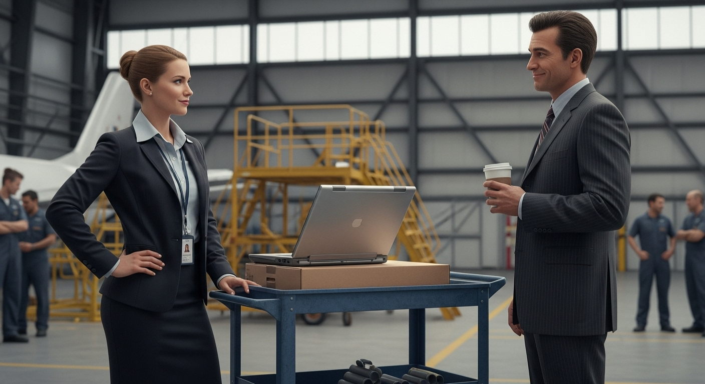 Airline Manager Demands Coffee From Female Tech, Gets Instant Karma