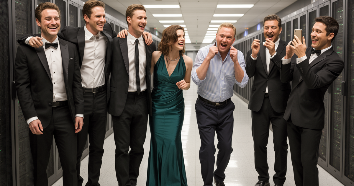 Boss Told Team To “Dress Up” For A Visit, So They Showed Up In Tuxedos And A Gown