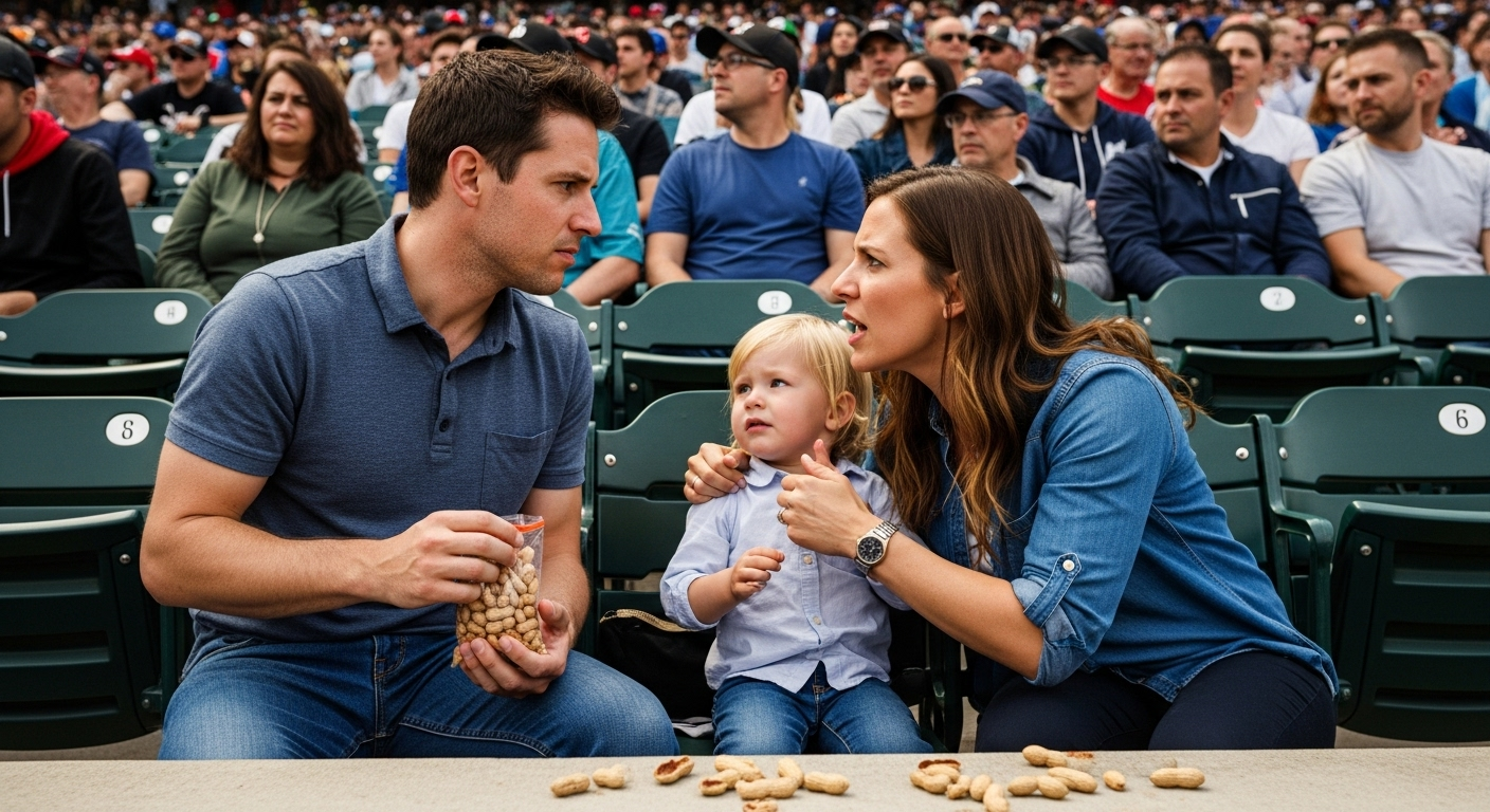 Man Stands His Ground After Karen Mom Demands He Not Eat Stadium Snacks