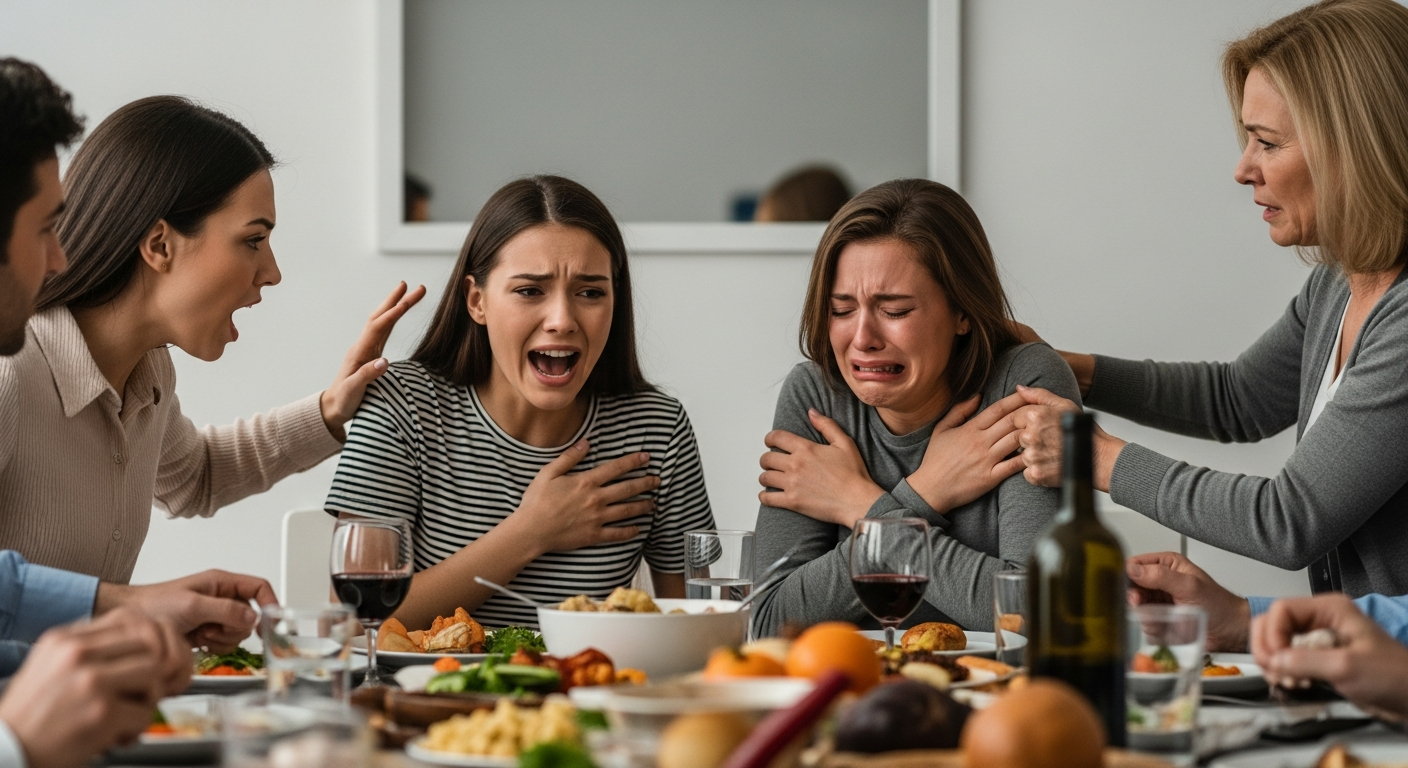 Woman Outed Her Sister's Breast Implants During Family Dinner, Called a "Massive Jerk"