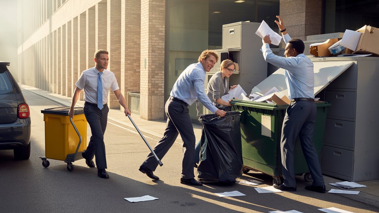 Janitor Forces Manager to Dig Through Dumpster After Filing Mistake