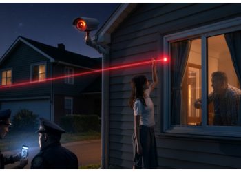 Dad Gives Daughter a Laser Pointer – Then Accidentally Exposes Neighbor Filming Her Through Bedroom Window
