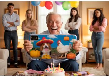 Family Erupts After Man Replaces His Lazy Cousins’ Photos with His Dog on Grandpa’s Birthday Gift Family Erupts After Man Replaces His Lazy Cousins’ Photos with His Dog on Grandpa’s Birthday Gift