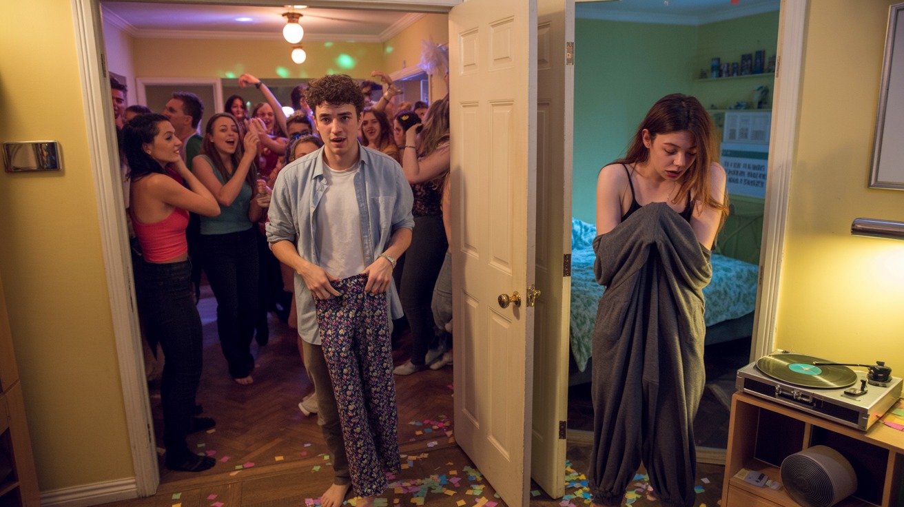 Partygoer Tosses Girl’s Clothes In Bed Drama