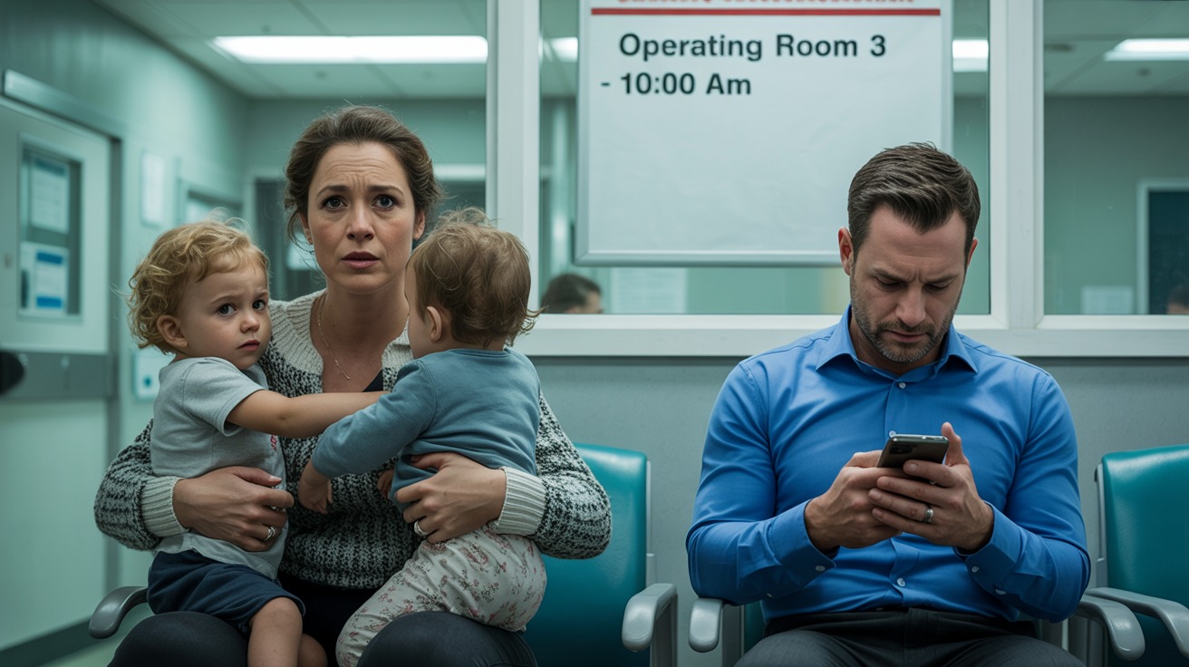 Husband Assumes Wife Handles Kids During Surgery, Sparks Row