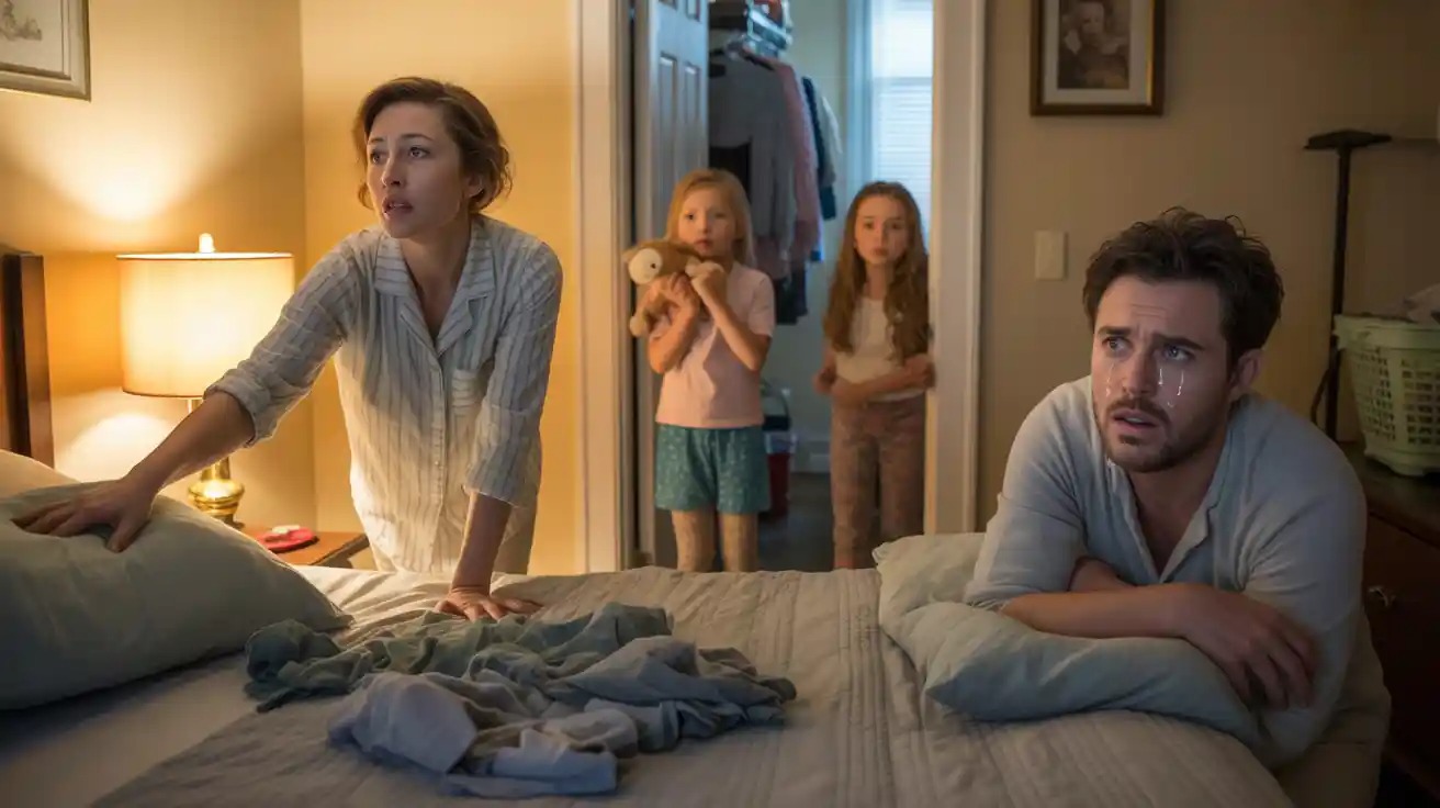 Wife Exposes Husband’s Bedwetting to Their Kids After He Refuses Diapers