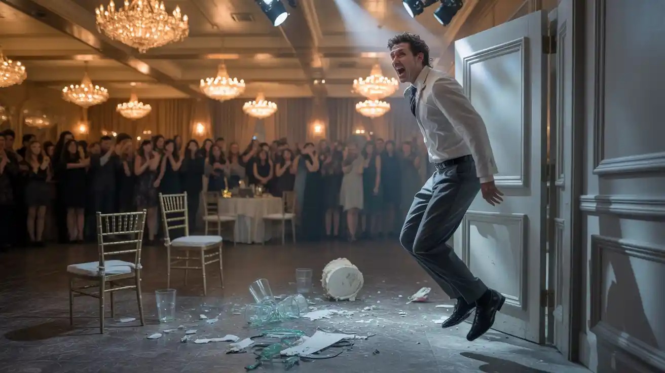 Man Accidentally Destroys Wedding Reception After Getting Trapped in the Bathroom