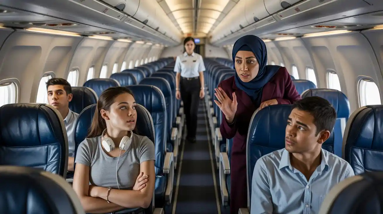 Teen Defends Her Brother on Flight After Muslim Woman Refuses to Sit Between Them