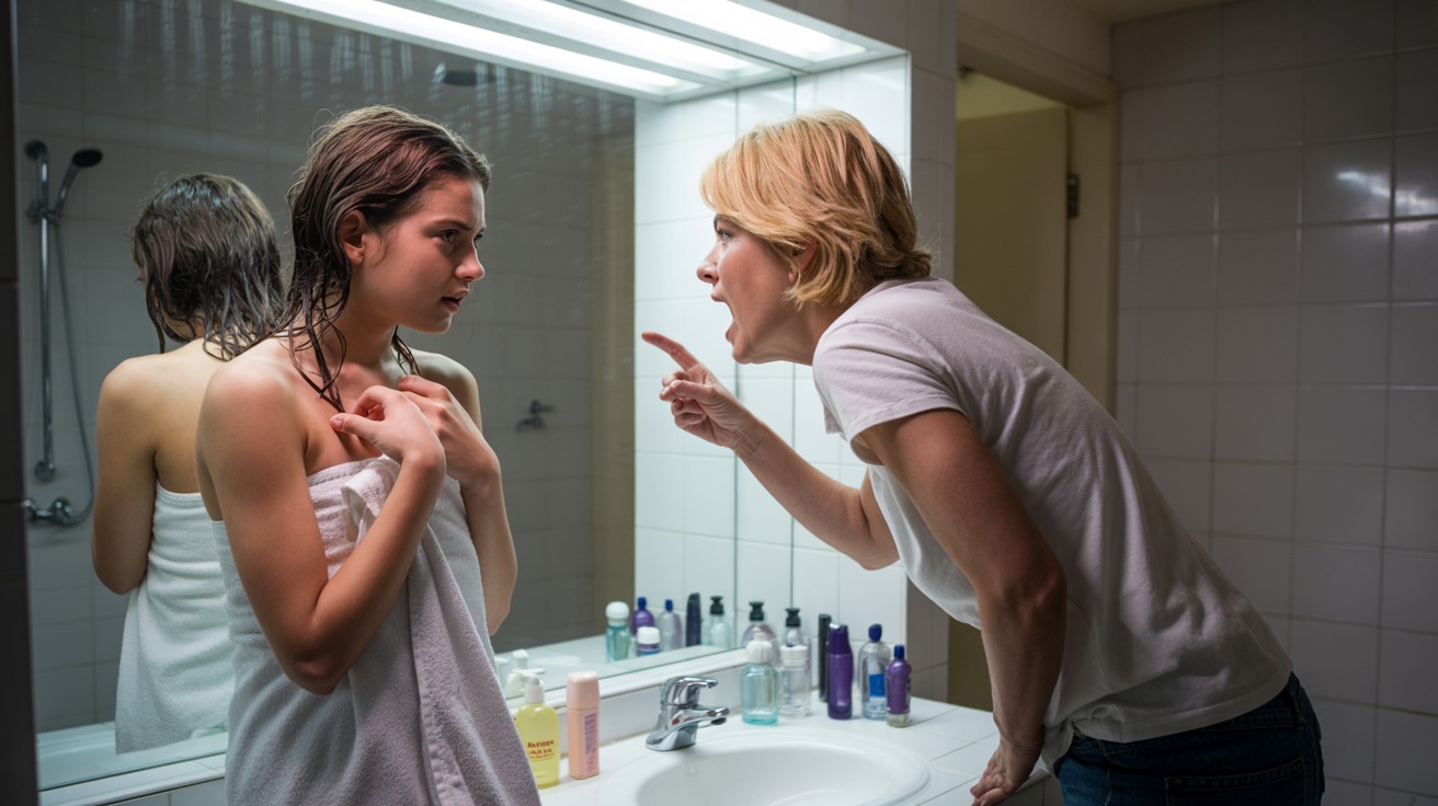 Girl Yells at Mom Who Won’t Stop Saying She Smells - Even When She’s Fresh Out of the Shower