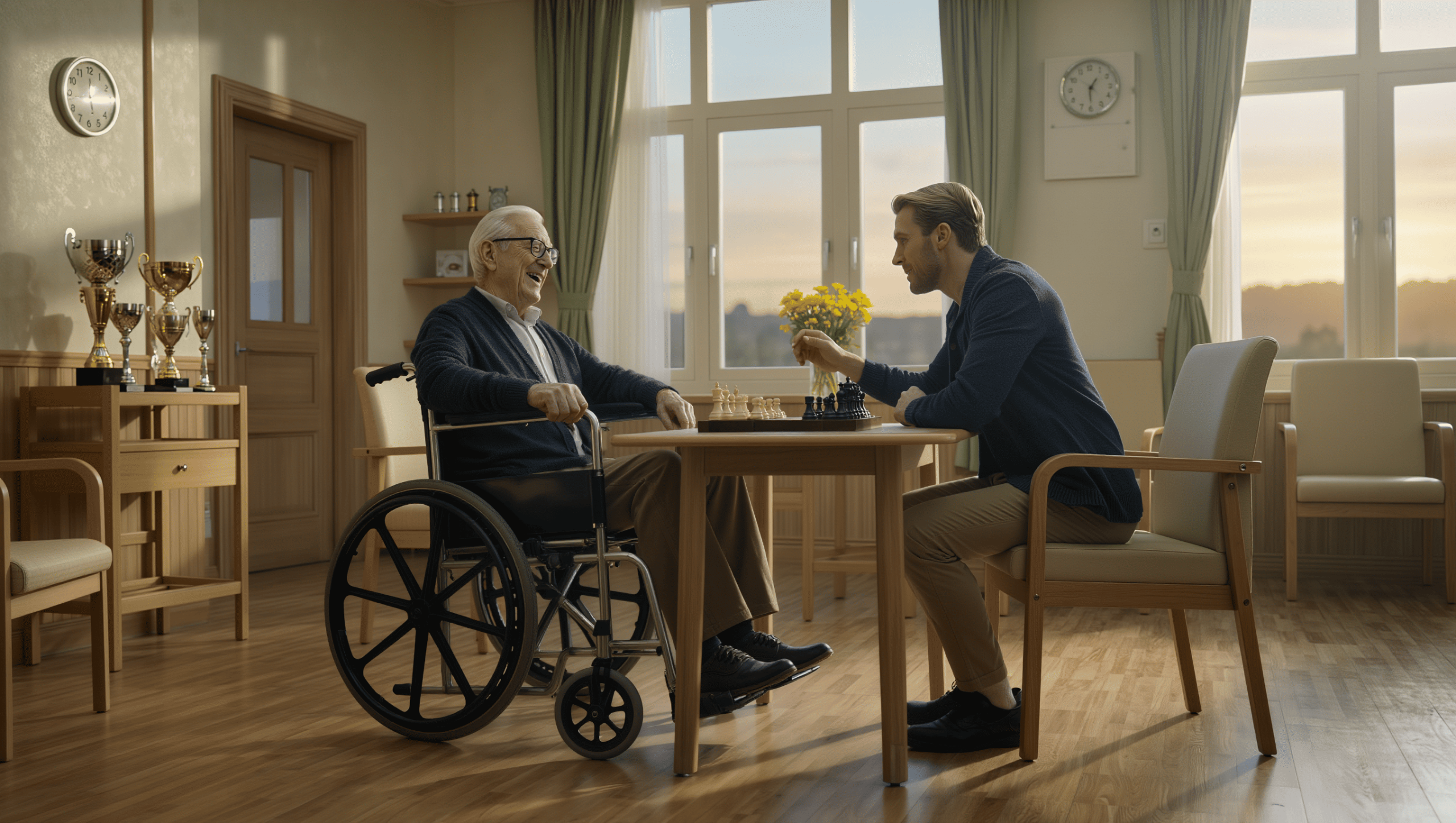 Dementia-Stricken Ex-Champion Relives His Glory Days As Local Kingpin Challenges Him In Wholesome Chess Games