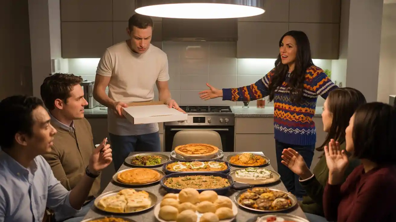 Woman Demands Host Make Multiple Dishes Just for Her at Friendsgiving - Then Cries When She Only Gets Pizza