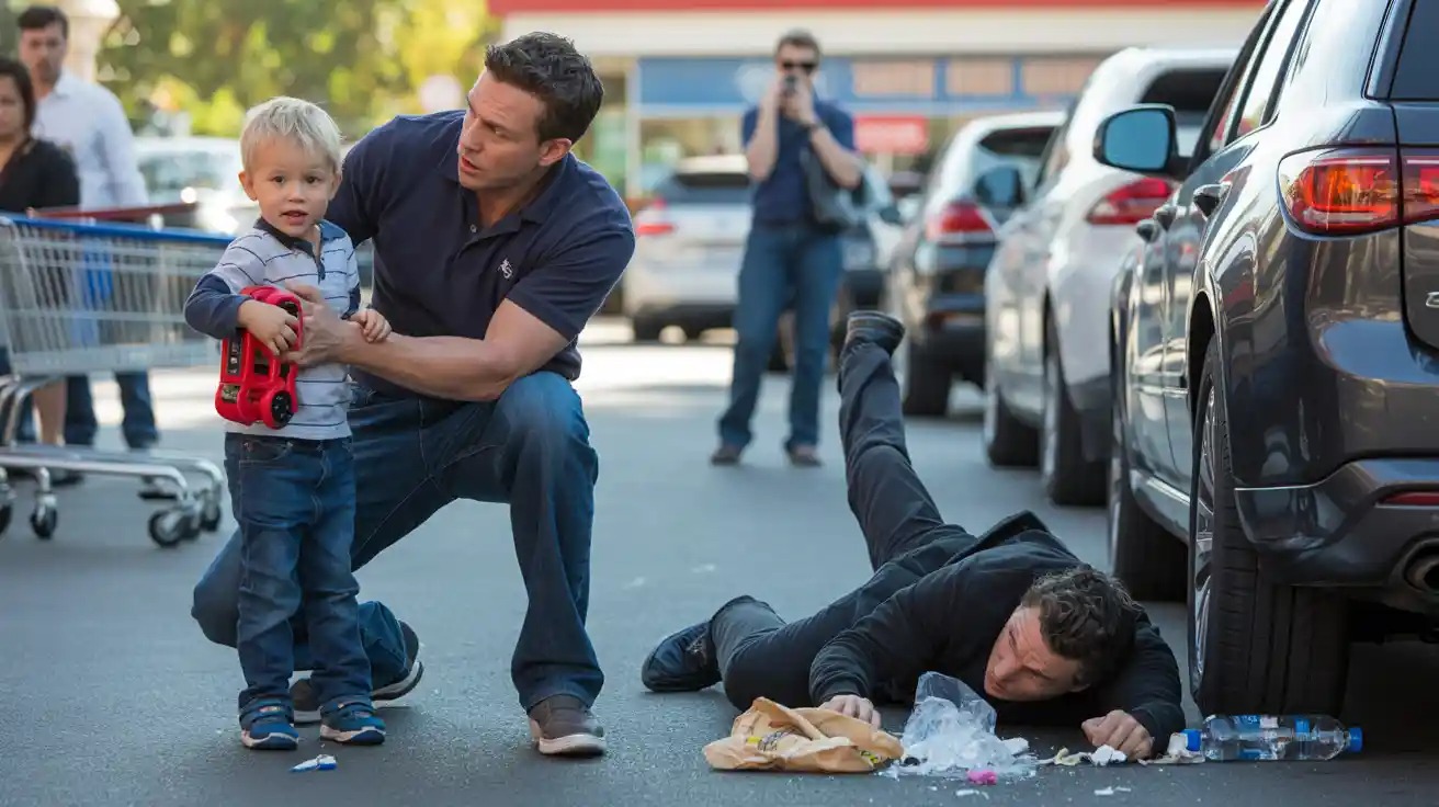 Father Buys Food for Homeless Man - Then Ends Up Fighting Him in Front of His Son