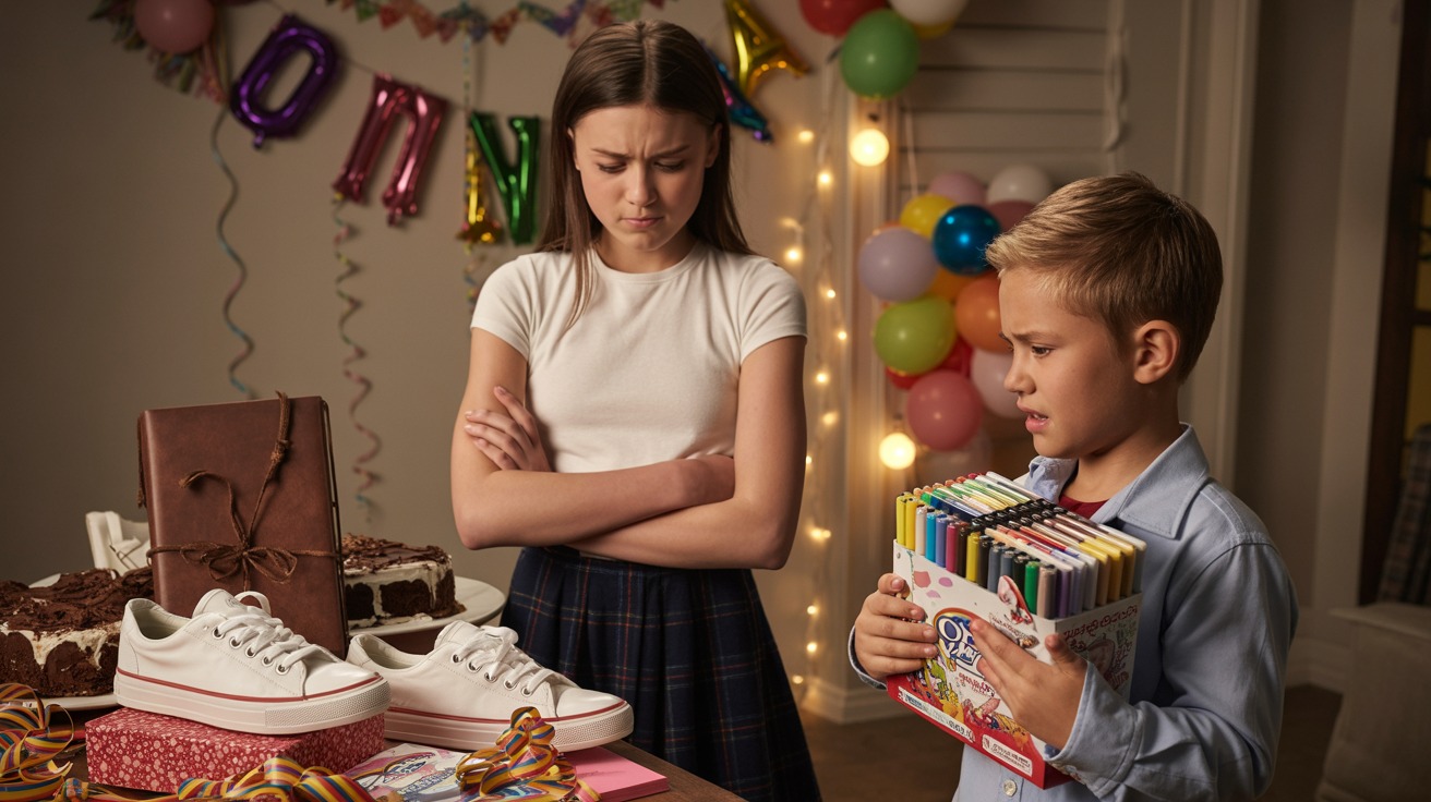 Teen Sister Throws Birthday Fit Over Gifts - Brother Takes His $150 Present Back!