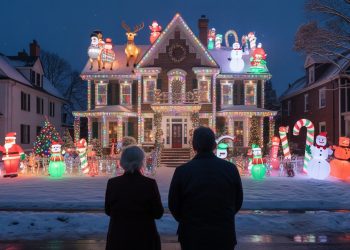 Neighbors Hated Her Christmas Lights, So She Made Her House Visible From Space