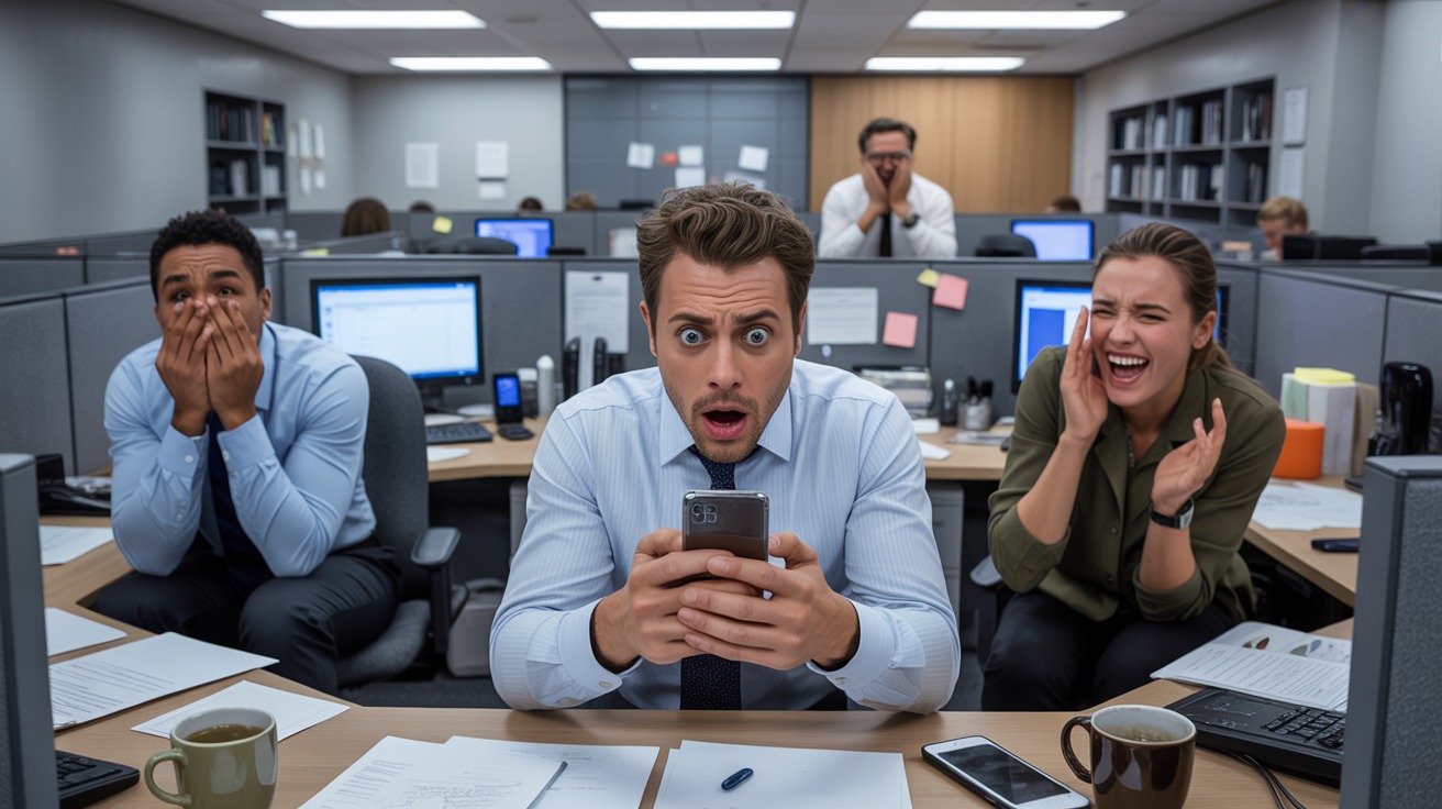 Man Wouldn’t Stop Using His Speakerphone At Work, So His Coworkers Got The Last Laugh