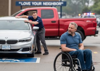 BMW Driver Blocks Church Ramp, Gets Blocked And Ticketed