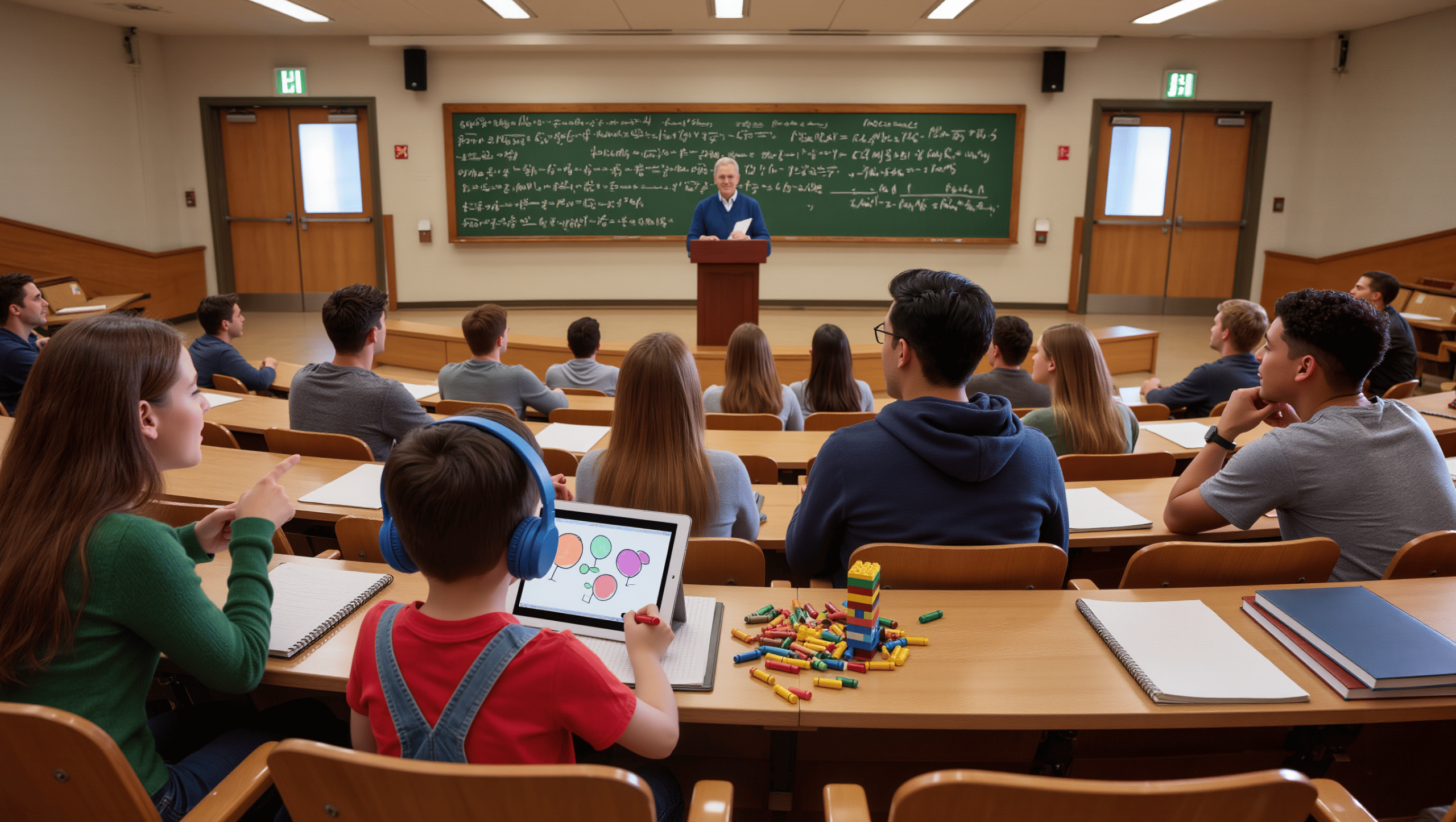 Student Brings Nephew to College Classes, Professor Teaches Unbothered, But Peers Complain About Quiet Kid