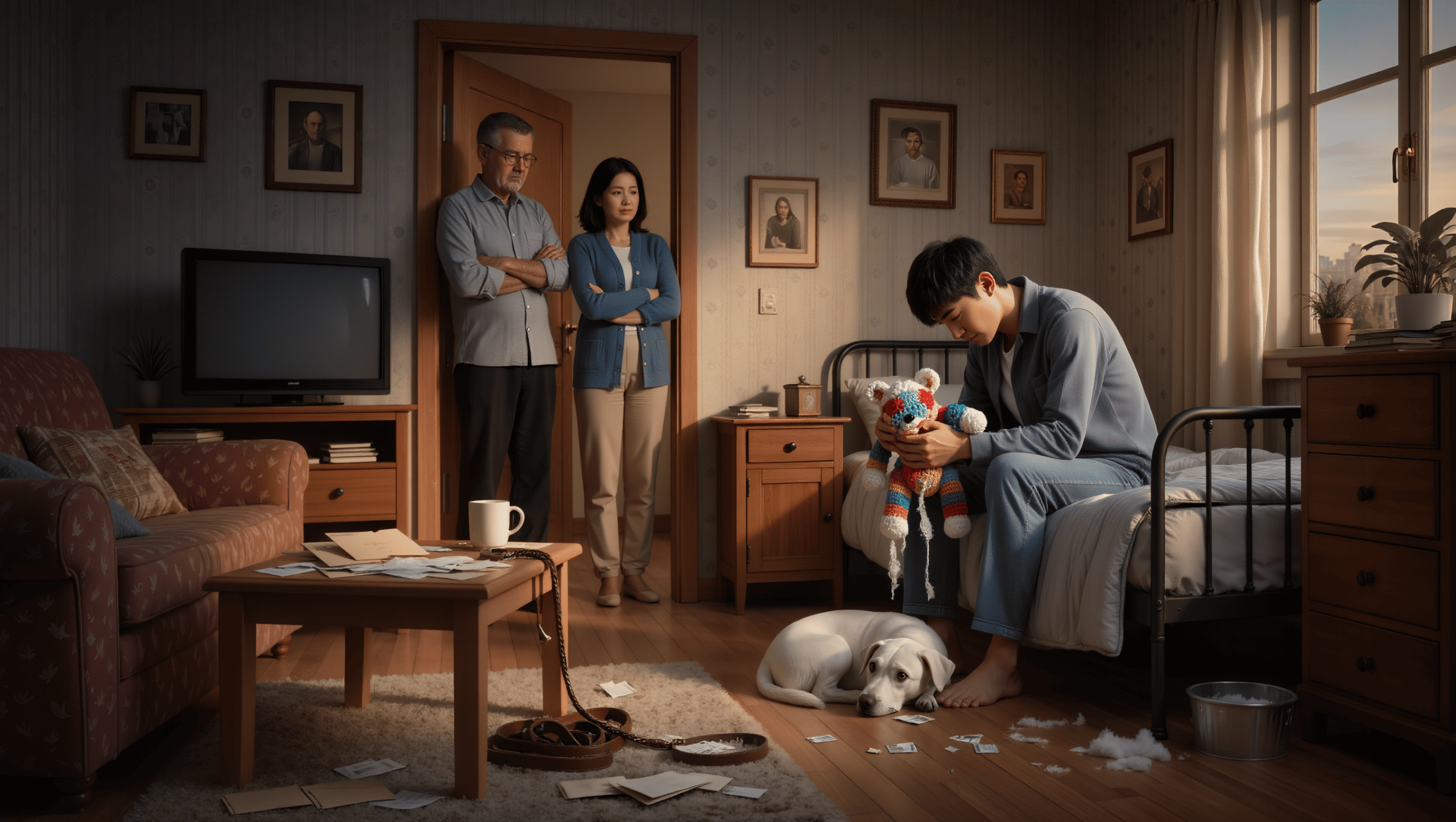 Emotional Support Dog Tears Apart Precious Memento Plushie, Hinting At Shared Heartbreak