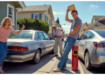 Told to Park in His Driveway, He Parked “Properly” – Neighbor Ends Up with a Fire-Hydrant Ticket