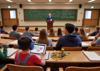 Student Brings Nephew to College Classes, Professor Teaches Unbothered, But Peers Complain About Quiet Kid