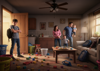 17-Year-Old Eldest Brother Stops All Chores To Protest Parents Expecting Ninth Child In Overloaded Home