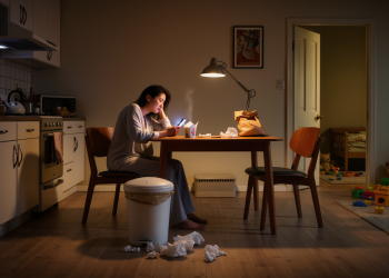 4 Children Find Out Their Mom’s Late Night Secret, Dad Accuses Her Of Misusing Child Support