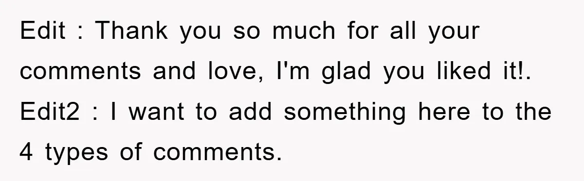 Edit : Thank you so much for all your comments and love, I'm glad you liked it!. Edit2 : I want to add something here to the 4 types of...