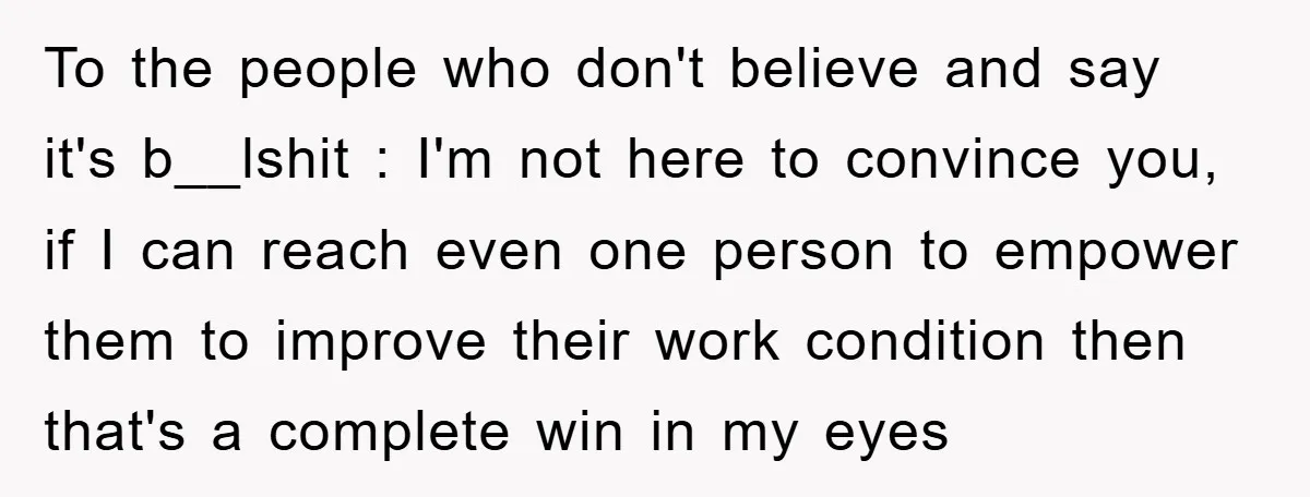 To the people who don't believe and say it's b__lshit : I'm not here to convince you, if I can reach even one person to empower them to improve their...