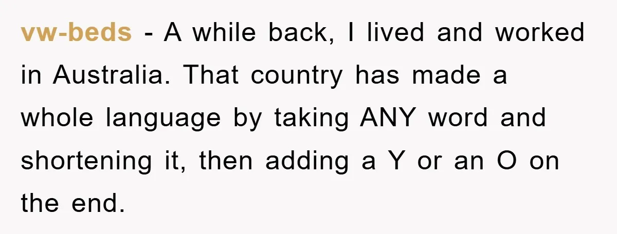 vw-beds − A while back, I lived and worked in Australia. That country has made a whole language by taking ANY word and shortening it, then adding a Y or...
