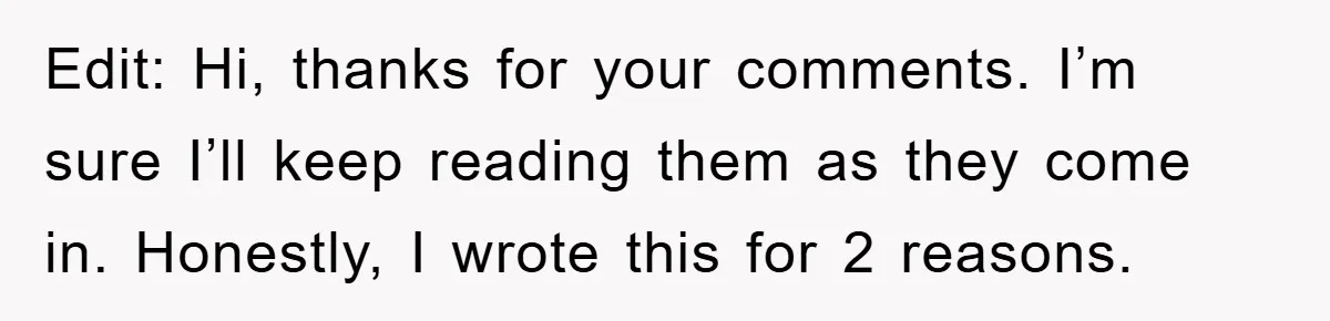 Edit: Hi, thanks for your comments. I’m sure I’ll keep reading them as they come in. Honestly, I wrote this for 2 reasons.