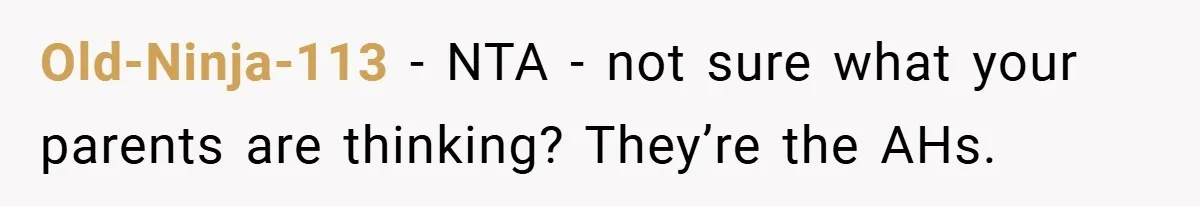 Former Bully Begs for Friendship, Woman Says Forgiveness Doesn’t Mean Friendship Old-Ninja-113 − NTA - not sure what your parents are thinking? They’re the AHs.