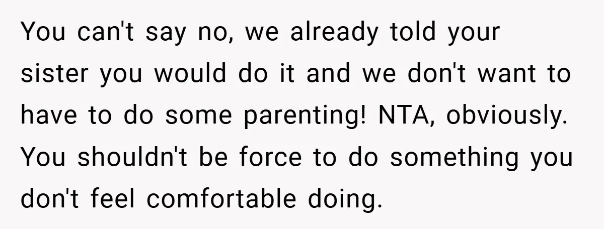 Teen Refuses to Play ‘Perfect Sister’ at Dad’s Wedding, Stepmom Isn’t Happy You can't say no, we already told your sister you would do it and we don't want to have to do some parenting! NTA, obviously. You shouldn't be force to...