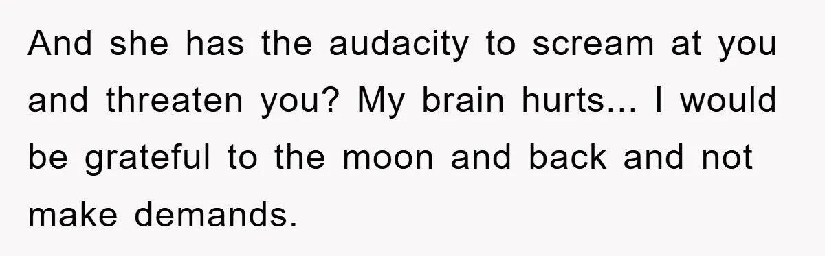 Free Childcare, Accused Of Starving Kids With Veggie Food And she has the audacity to scream at you and threaten you? My brain hurts... I would be grateful to the moon and back and not make demands.