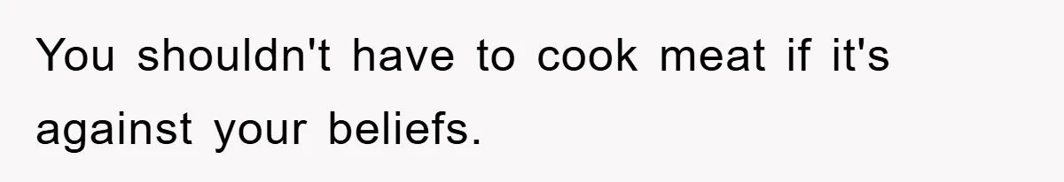 Free Childcare, Accused Of Starving Kids With Veggie Food You shouldn't have to cook meat if it's against your beliefs.