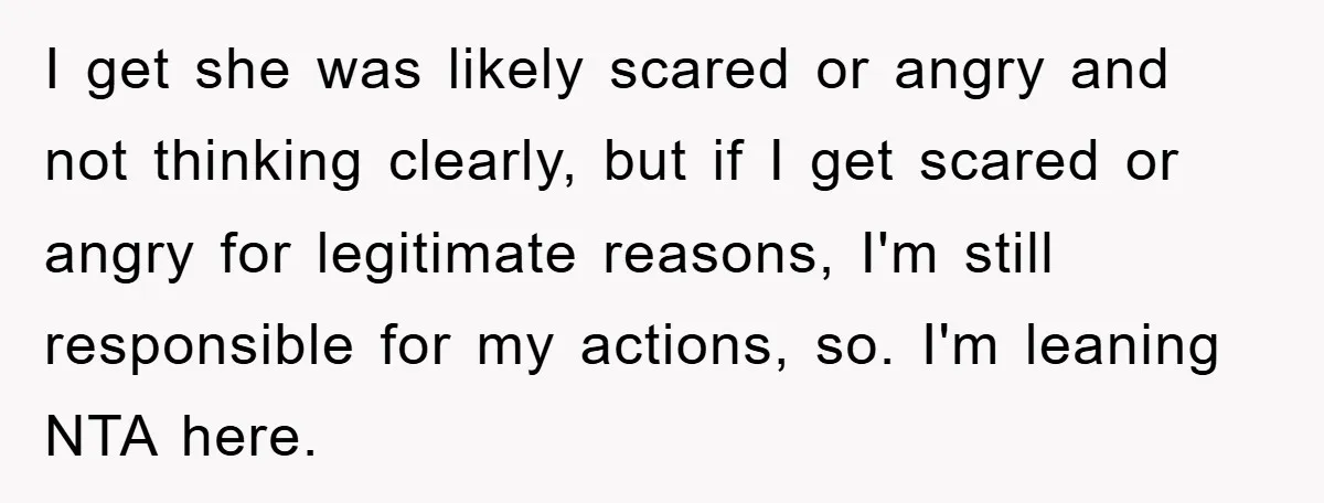 Accused of Being a Perv at the Gym - Man Refuses to Let Woman Search His Phone I get she was likely scared or angry and not thinking clearly, but if I get scared or angry for legitimate reasons, I'm still responsible for my actions, so. I'm...