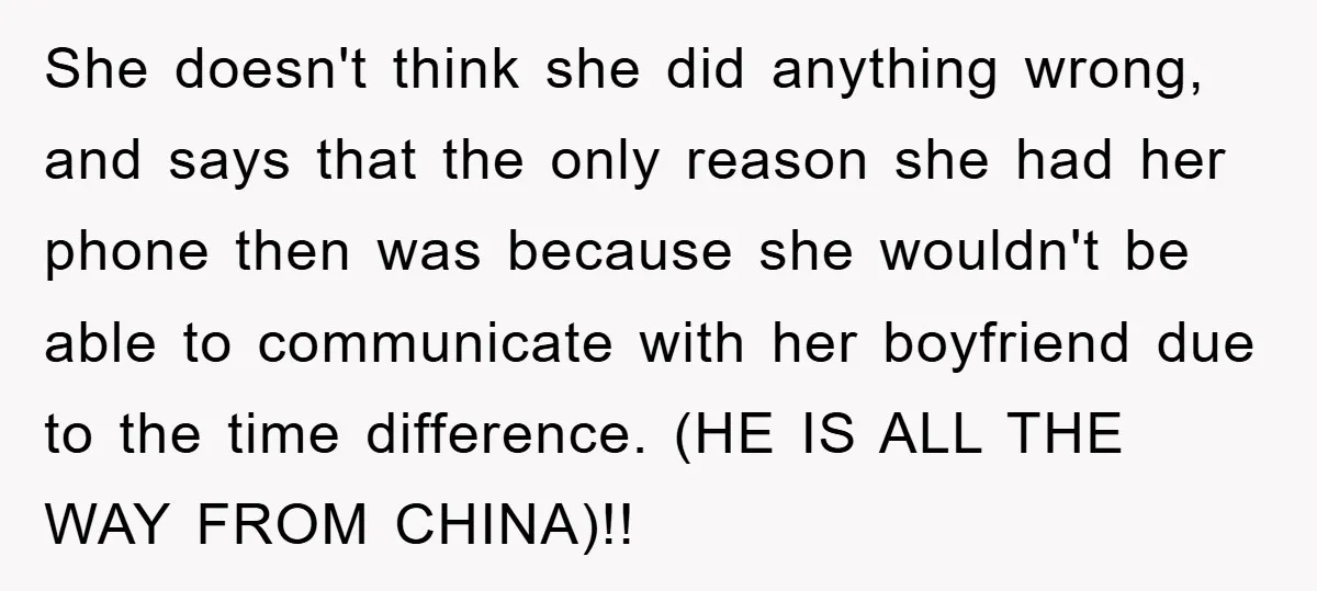 Mom Forces Teen Daughter To Dump Her 20-Year-Old Online Boyfriend, Now He’s Applying For A Visa Anyway She doesn't think she did anything wrong, and says that the only reason she had her phone then was because she wouldn't be able to communicate with her boyfriend due...