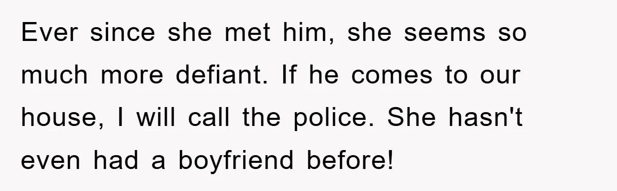 Mom Forces Teen Daughter To Dump Her 20-Year-Old Online Boyfriend, Now He’s Applying For A Visa Anyway Ever since she met him, she seems so much more defiant. If he comes to our house, I will call the police. She hasn't even had a boyfriend before!