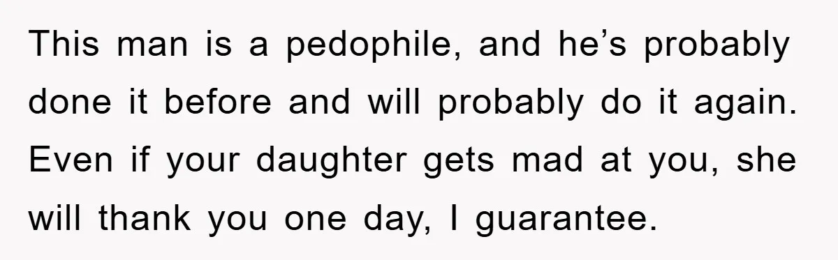 Mom Forces Teen Daughter To Dump Her 20-Year-Old Online Boyfriend, Now He’s Applying For A Visa Anyway This man is a pedophile, and he’s probably done it before and will probably do it again. Even if your daughter gets mad at you, she will thank you one...