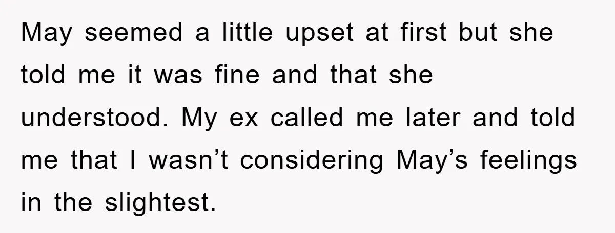 A Mother Skipped Her Daughter’s Graduation for Her Son’s - and Tore the Family Apart May seemed a little upset at first but she told me it was fine and that she understood. My ex called me later and told me that I wasn’t considering...