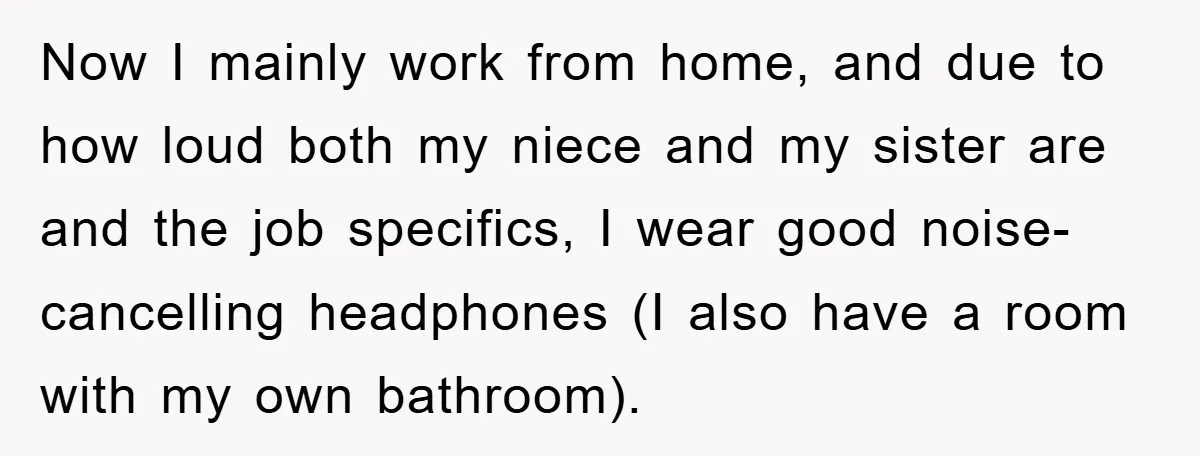 Now I mainly work from home, and due to how loud both my niece and my sister are and the job specifics, I wear good noise-cancelling headphones (I also have...